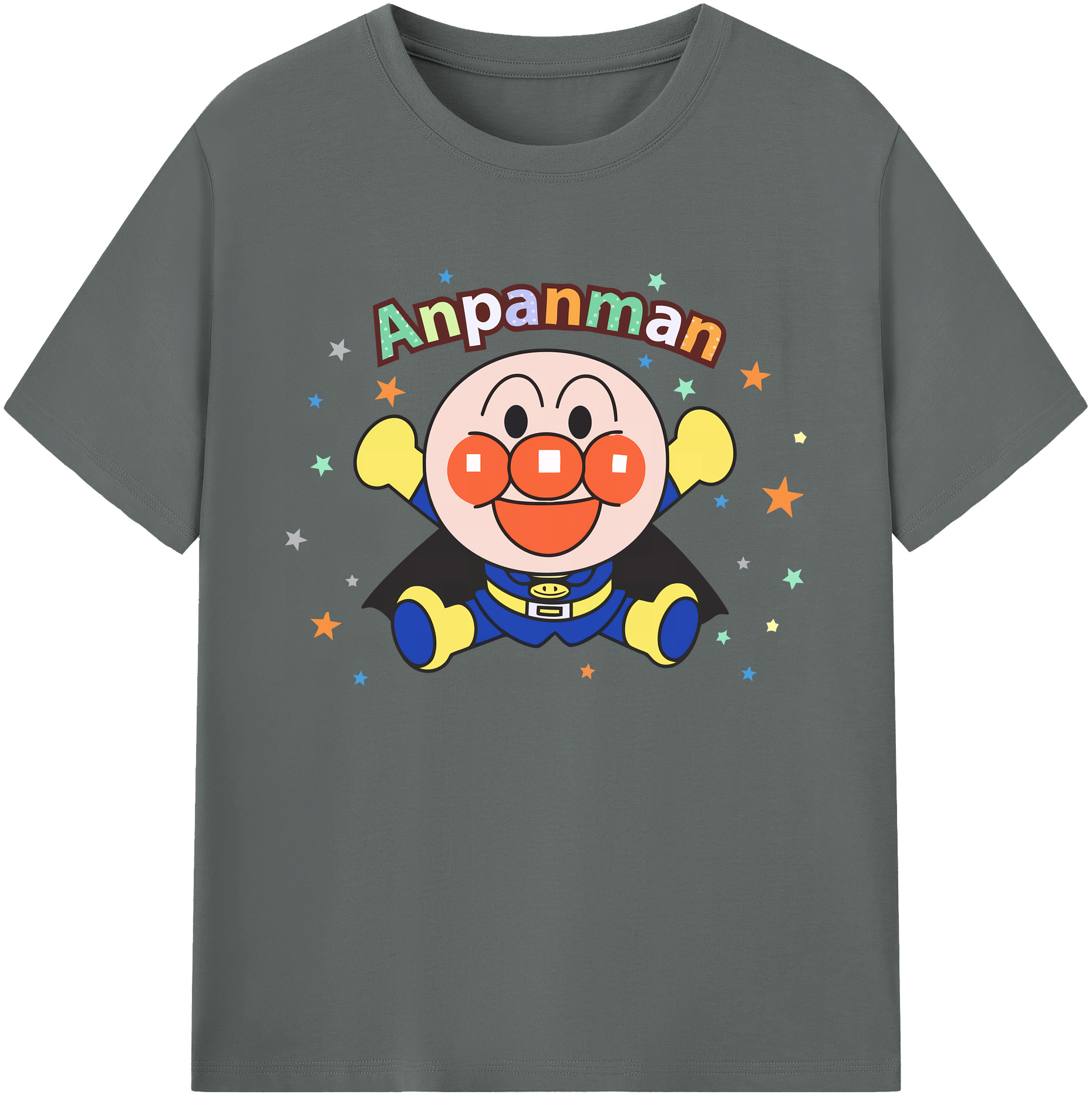 （画像用） アンパンマン Anpanman 綿100％ メンズ半袖Tシャツ｜肌触りやわらか＆通気性